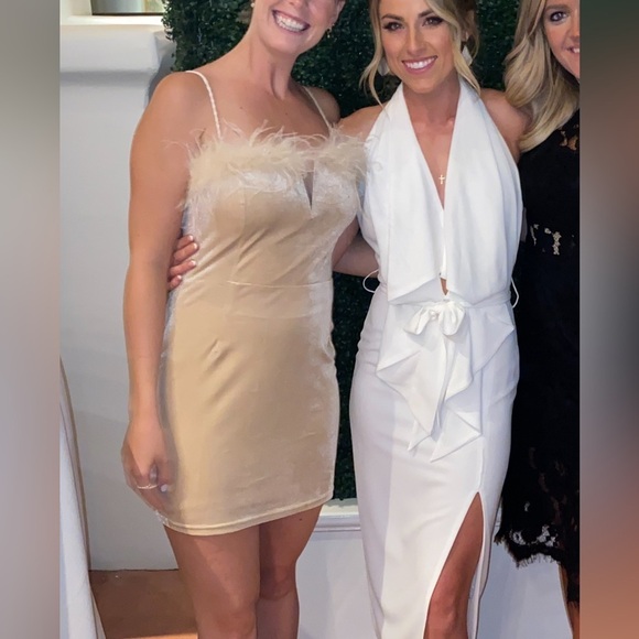 Erika feather trim mini dress - Picture 5 of 5